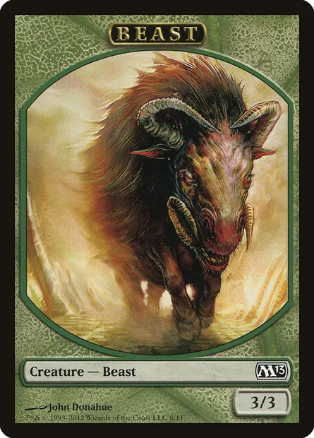 Beast, Magic card TM13 8 — Magic 2013 Tokens set