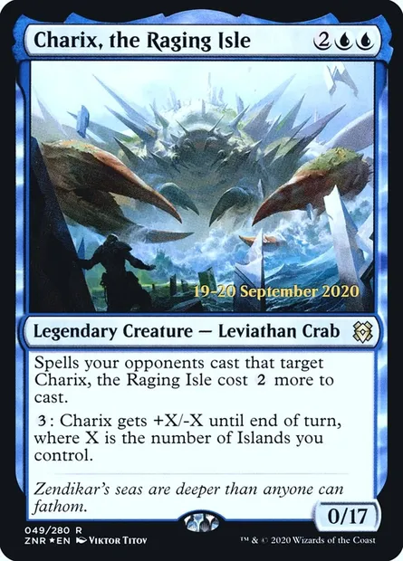 Charix, the Raging Isle, Magic card PZNR 49s — Zendikar Rising Promos set