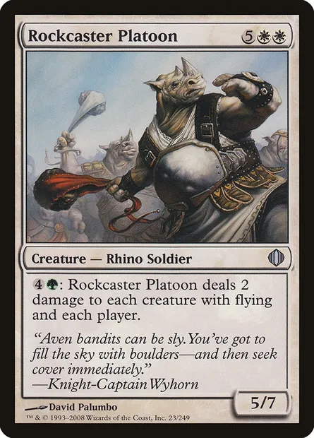Rockcaster Platoon, Magic card ALA 23 — Shards of Alara set