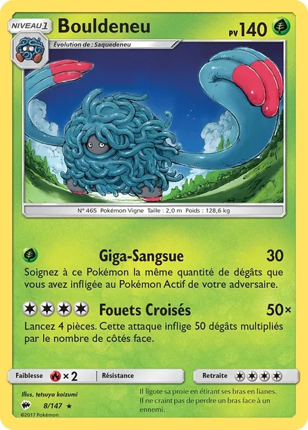 Bouldeneu, carte Pokémon BUS 8 — extension Ombres Ardentes