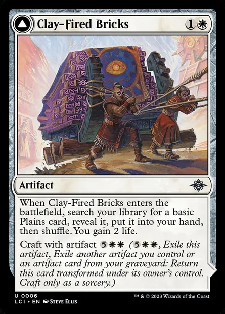 Clay-Fired Bricks // Cosmium Kiln, Magic card LCI 6 — The Lost Caverns of Ixalan set