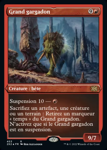 Grand gargadon, carte Magic 2X2 453 — extension Double Masters 2022