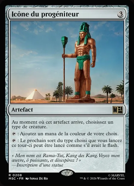 Icône du progéniteur, carte Magic MSC 208 — extension Marvel Super Heroes Commander