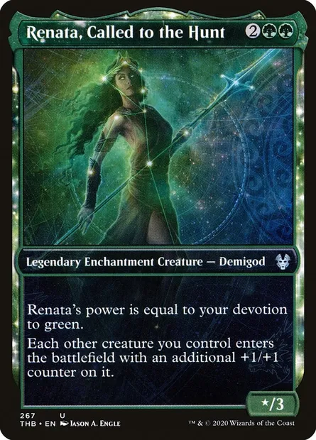 Rénata, appelée à la chasse, carte Magic THB 267 — extension Theros Beyond Death