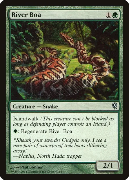 River Boa, Magic card DDM 49 — Duel Decks: Jace vs. Vraska set