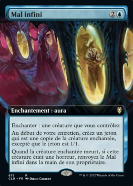 Mal infini, carte Magic CLB 615 — extension Commander Légendes : la bataille de la Porte de Baldur
