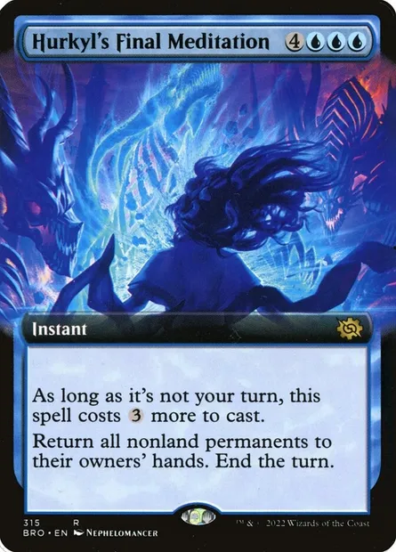 Hurkyl's Final Meditation, Magic card BRO 315 — The Brothers' War set