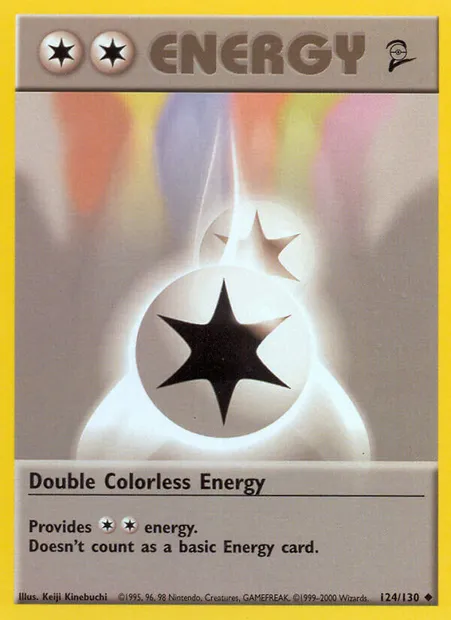 Double Colorless Energy, Pokémon card B2 124 — Base Set 2 set