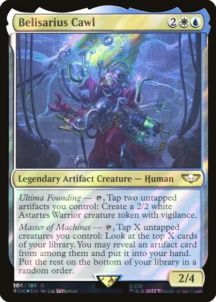 Belisarius Cawl, carte Magic 40K 106★ — extension Warhammer 40,000 Commander
