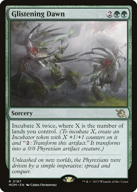 Glistening Dawn, Magic card MOM 187 — March of the Machine set