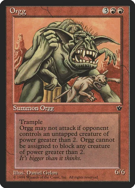 Orgg, carte Magic FEM 63 — extension Fallen Empires