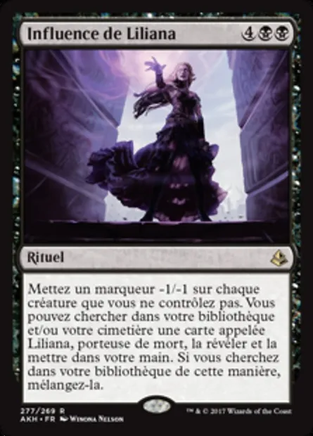 Influence de Liliana, carte Magic AKH 277 — extension Amonkhet