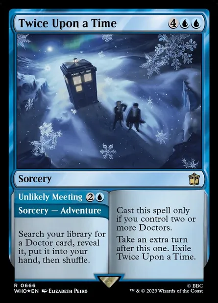 Twice Upon a Time // Unlikely Meeting, Magic card WHO 666 — Doctor Who set