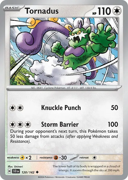 Tornadus, Pokémon card SCR 120 — Stellar Crown set
