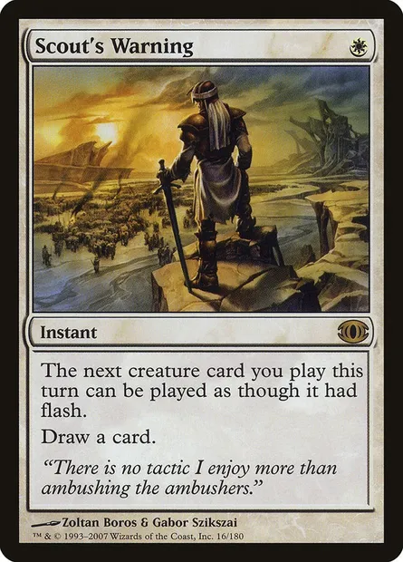 Scout's Warning, Magic card FUT 16 — Future Sight set