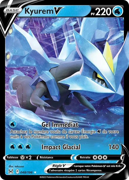 Kyurem V, carte Pokémon LOR 048 — extension Origine Perdue