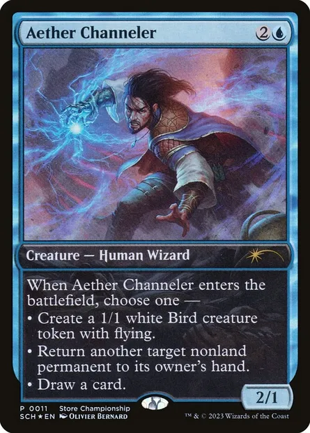Aether Channeler, Magic card SCH 11 — Store Championships set