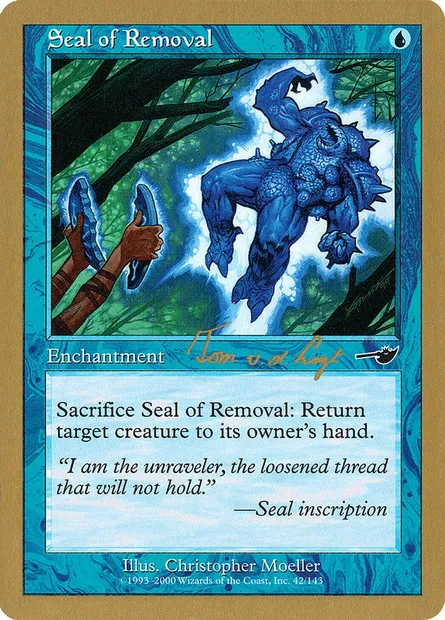 Sceau d'enlèvement, carte Magic WC00 tvdl42 — extension World Championship Decks 2000