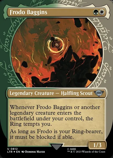 Frodo Baggins, Magic card LTR 812 — The Lord of the Rings: Tales of Middle-earth set