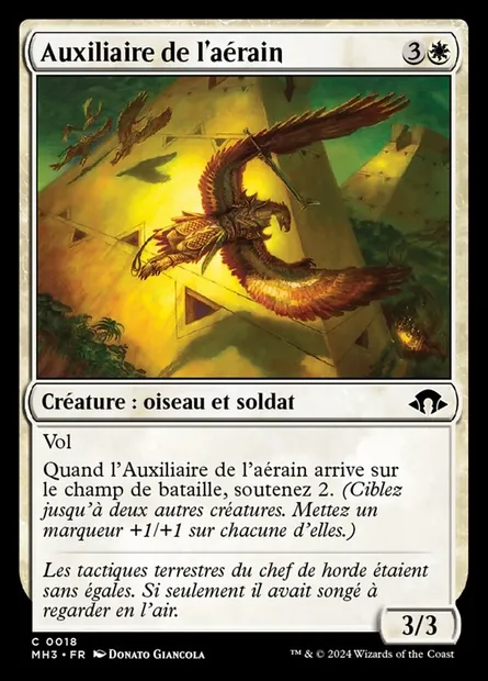 Auxiliaire de l'aérain, carte Magic MH3 18 — extension Modern Horizons 3