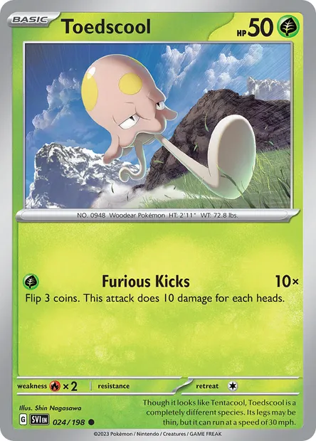 Toedscool, Pokémon card SVI 024 — Scarlet & Violet set