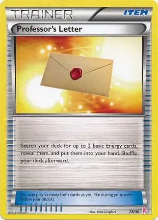 Professor's Letter, Pokémon card TK6S 028 — XY Trainer Kit: Sylveon set