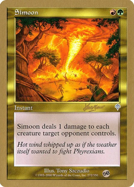 Simoun, carte Magic WC02 shh272sb — extension World Championship Decks 2002