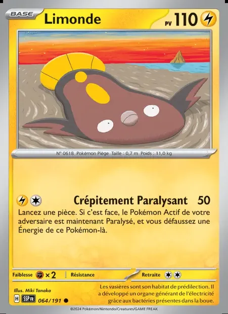 Limonde, carte Pokémon SSP 064 — extension Étincelles Déferlantes