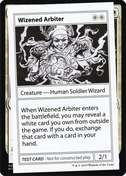 Wizened Arbiter, Magic card CMB2 14 — Mystery Booster Playtest Cards 2021 set