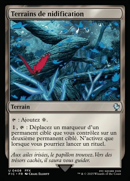 Terrains de nidification, carte Magic FIC 408 — extension Final Fantasy Commander