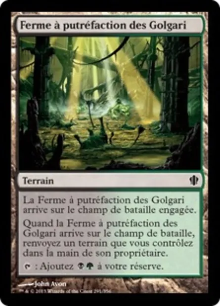 Ferme à putréfaction des Golgari, carte Magic C13 291 — extension Commander 2013