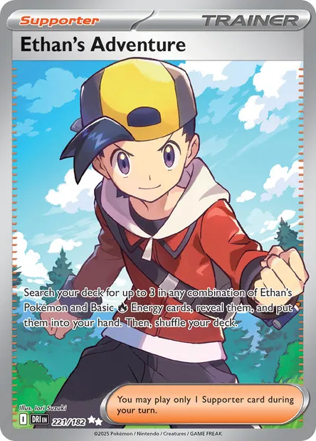Ethan's Adventure, Pokémon card DRI 221 — Destined Rivals set