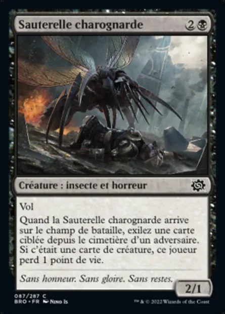Sauterelle charognarde, carte Magic BRO 87 — extension La Guerre Fratricide
