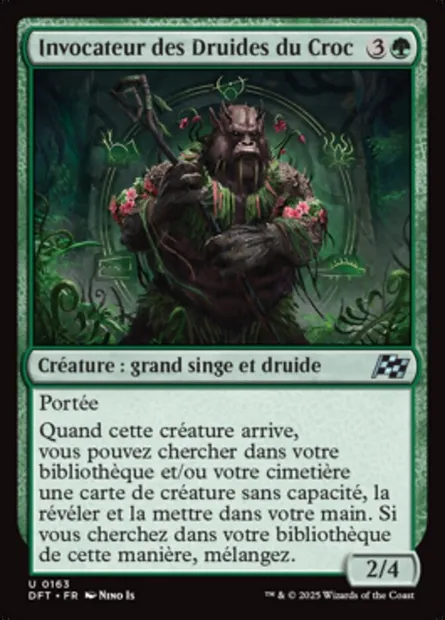 Invocateur des Druides du Croc, carte Magic DFT 163 — extension Aetherdrift