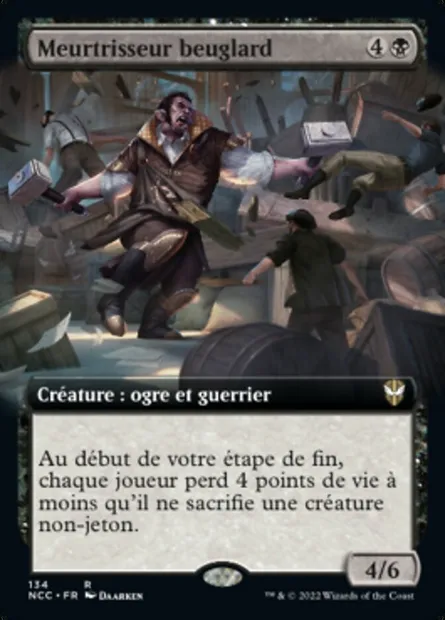 Meurtrisseur beuglard, carte Magic NCC 134 — extension New Capenna Commander