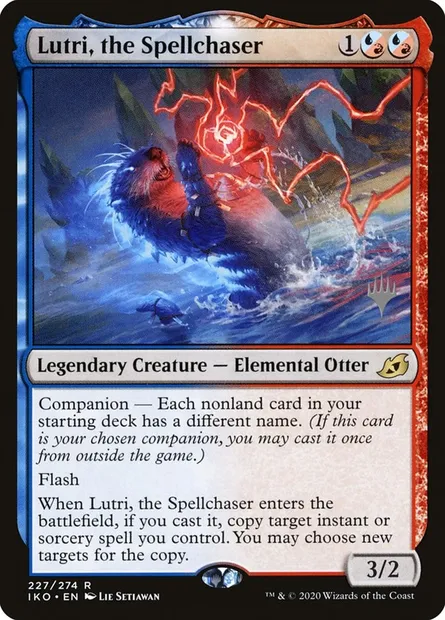 Lutri, the Spellchaser, Magic card PIKO 227p — Ikoria: Lair of Behemoths Promos set
