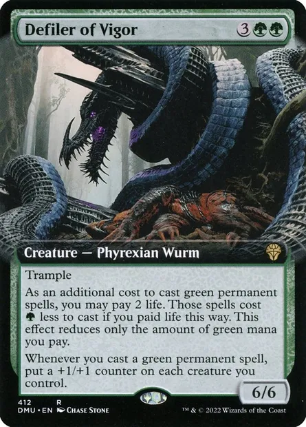 Defiler of Vigor, Magic card DMU 412 — Dominaria United set
