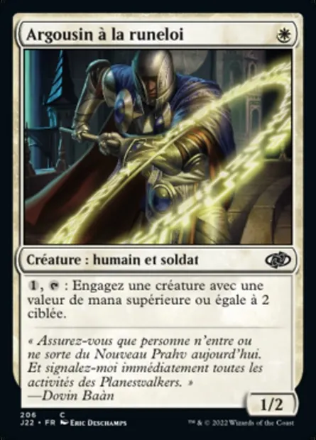 Argousin à la runeloi, carte Magic J22 206 — extension Jumpstart 2022