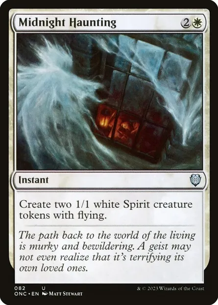 Midnight Haunting, Magic card ONC 82 — Phyrexia: All Will Be One Commander set