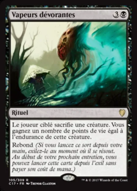 Vapeurs dévorantes, carte Magic C17 105 — extension Commander 2017