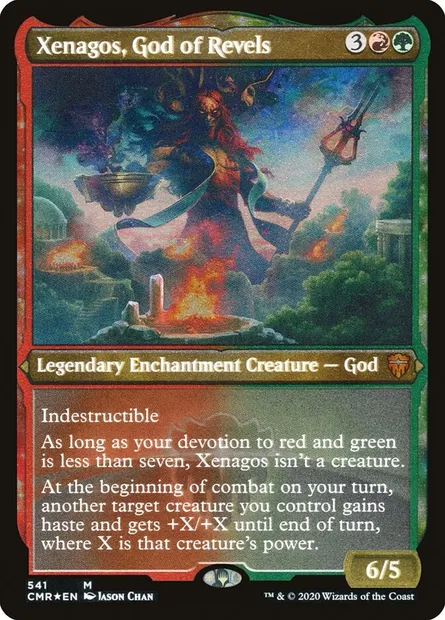 Xenagos, God of Revels, Magic card CMR 541 — Commander Legends set