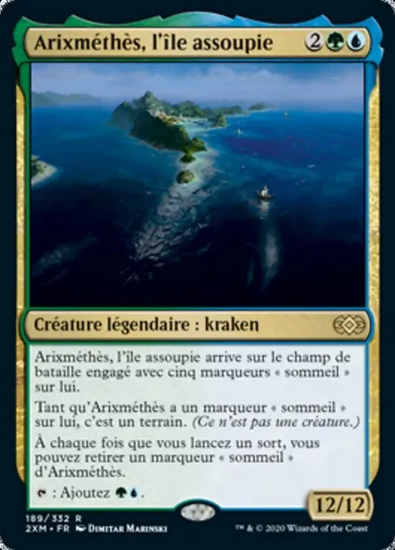 Arixméthès, l'île assoupie, carte Magic 2XM 189 — extension Double Masters