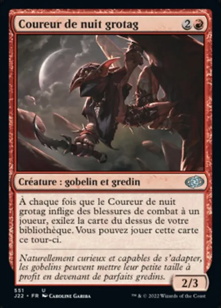 Coureur de nuit grotag, carte Magic J22 551 — extension Jumpstart 2022