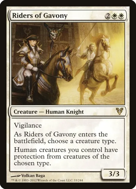 Riders of Gavony, Magic card AVR 33 — Avacyn Restored set