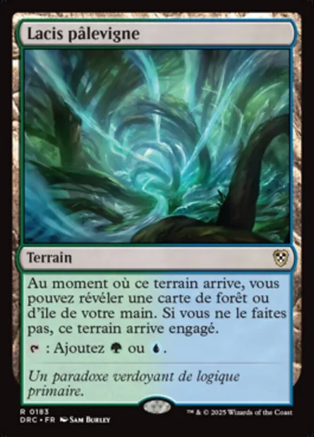 Lacis pâlevigne, carte Magic DRC 183 — extension Aetherdrift Commander