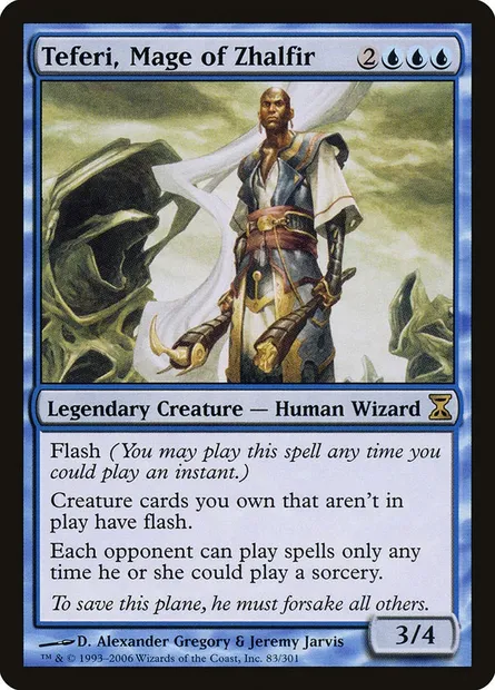 Teferi, Mage of Zhalfir, Magic card TSP 83 — Time Spiral set
