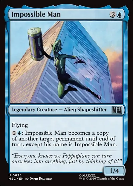Impossible Man, Magic card MSC 625 — Marvel Super Heroes Commander set