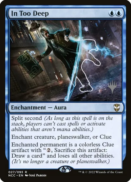In Too Deep, Magic card PNCC 27p — New Capenna Commander Promos set