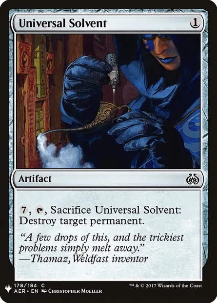 Universal Solvent, Magic card PLST AER-178 — The List set