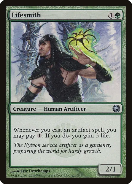 Lifesmith, Magic card SOM 124 — Scars of Mirrodin set